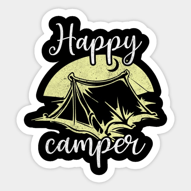 Happy Camper Sticker by The WYLD Tribe